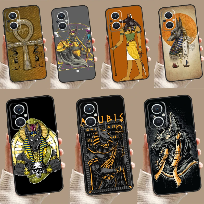 Anubis Egyptian God Case For OPPO Reno 11 11F 10 Pro 4Z 5Z 8T 5 6 7 8 Lite OPPO Find X5 X6 Pro X2 X3 Lite Cover