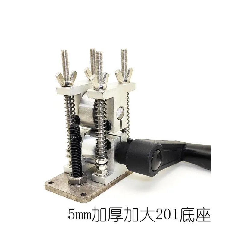 Billiard stick inlaid silver aluminum wire copper wire press gold silver copper flat wire tool hand crank tablet press