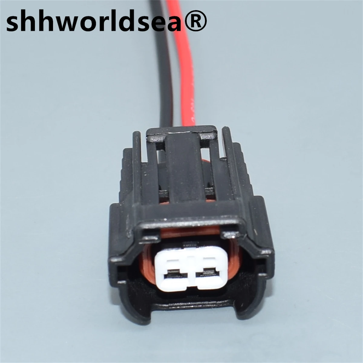 shhworldsea 2 Pin Fuel Injector Connector Plug Wire Harness 06A973722 For Golf Jetta Polo For A4 A6 Q3 Q5 6195-0043 06A 973 722