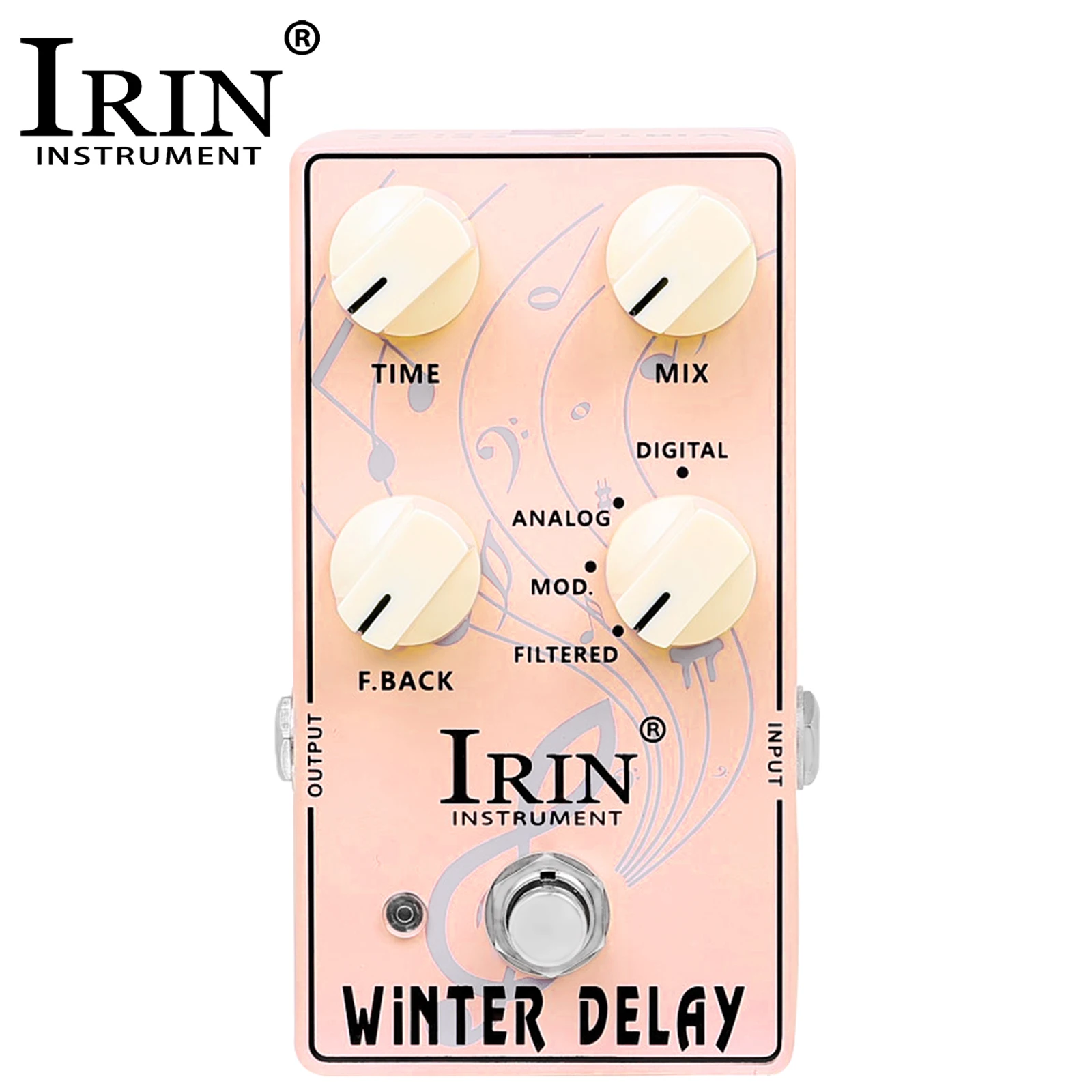 

IRIN XS-06 Electric Guitar Effect Pedal Winter Delay Effect Pedal True Bypass Mini Single Guitar Pedal Guitar Accessories &Parts