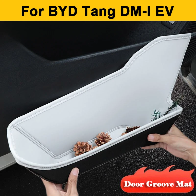 

Для BYD Tang DM-I EV 2020-2024 2025 ящик для хранения боковой двери автомобиля, передняя задняя боковая кожаная дверь, органайзер для хранения, лоток, аксессуары