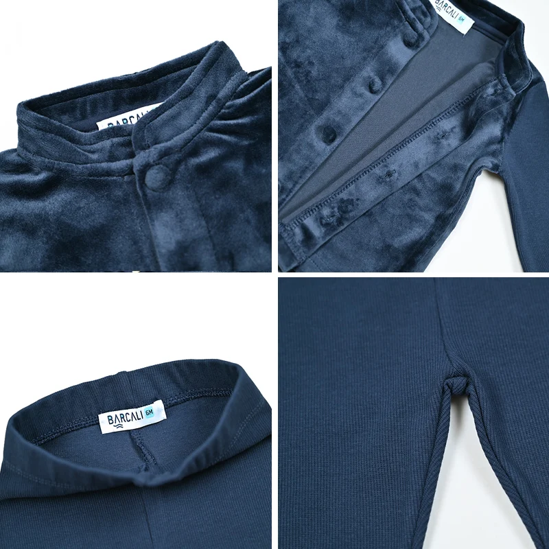 Familien-Shabbos Samt-Set Mädchenkleid Passendes T-Shirt Baby 2-Teiliges Set Langarm Kinderkleidung Blumenkragen und Knöpfe – Detail 30