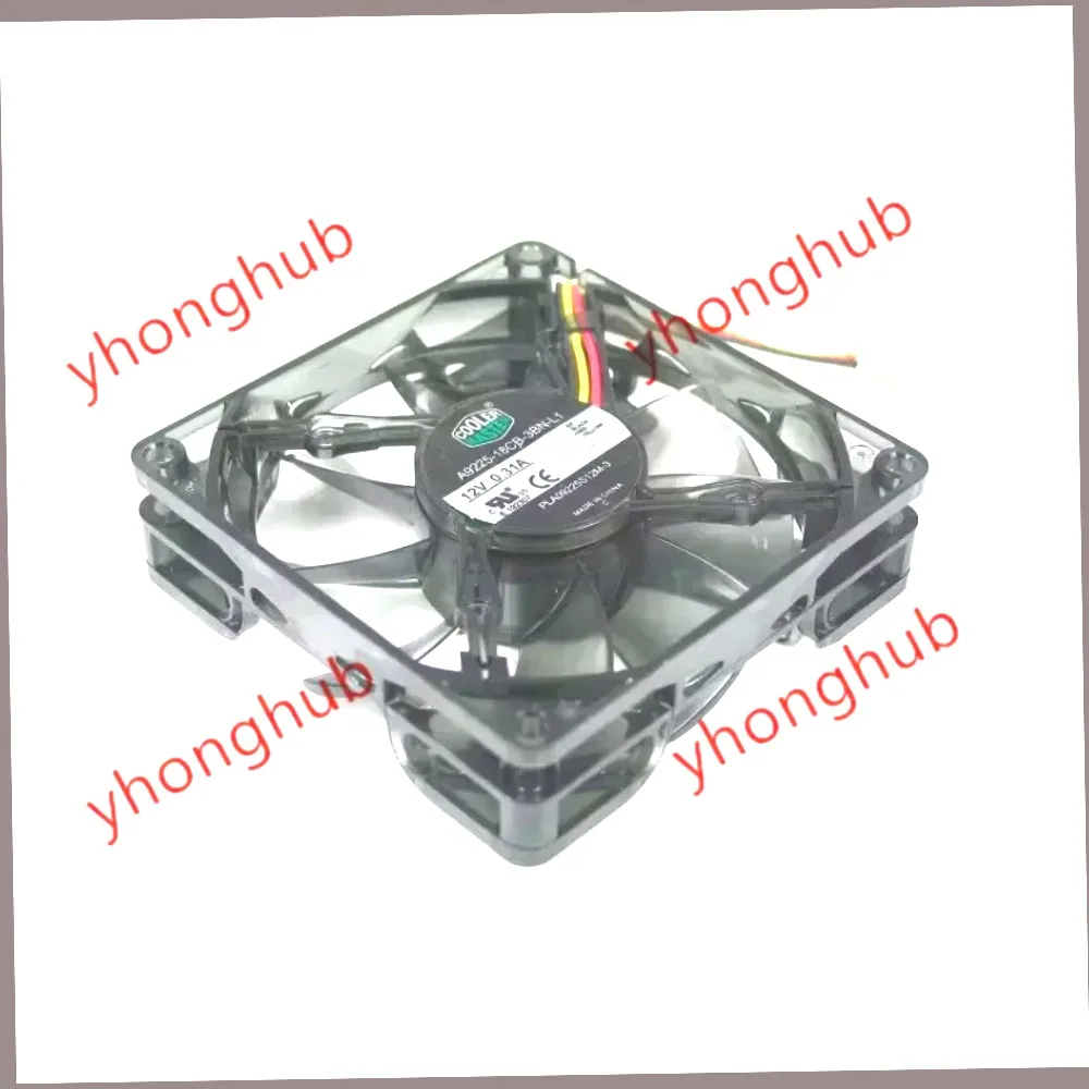 Master A9225-18CB-3BN-L1 DC 12V 0.31A 3-Wire 90x90x25mm Cooling  FanIndustrial Equipment Ventilation