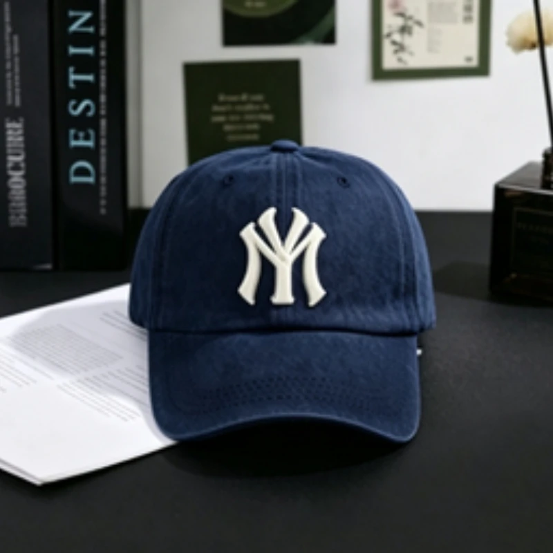 Men Washed Cotton Baseball Cap Men Women Lightweight Adjustable Dad Hat Casual Street Travel Sports Sun Cap