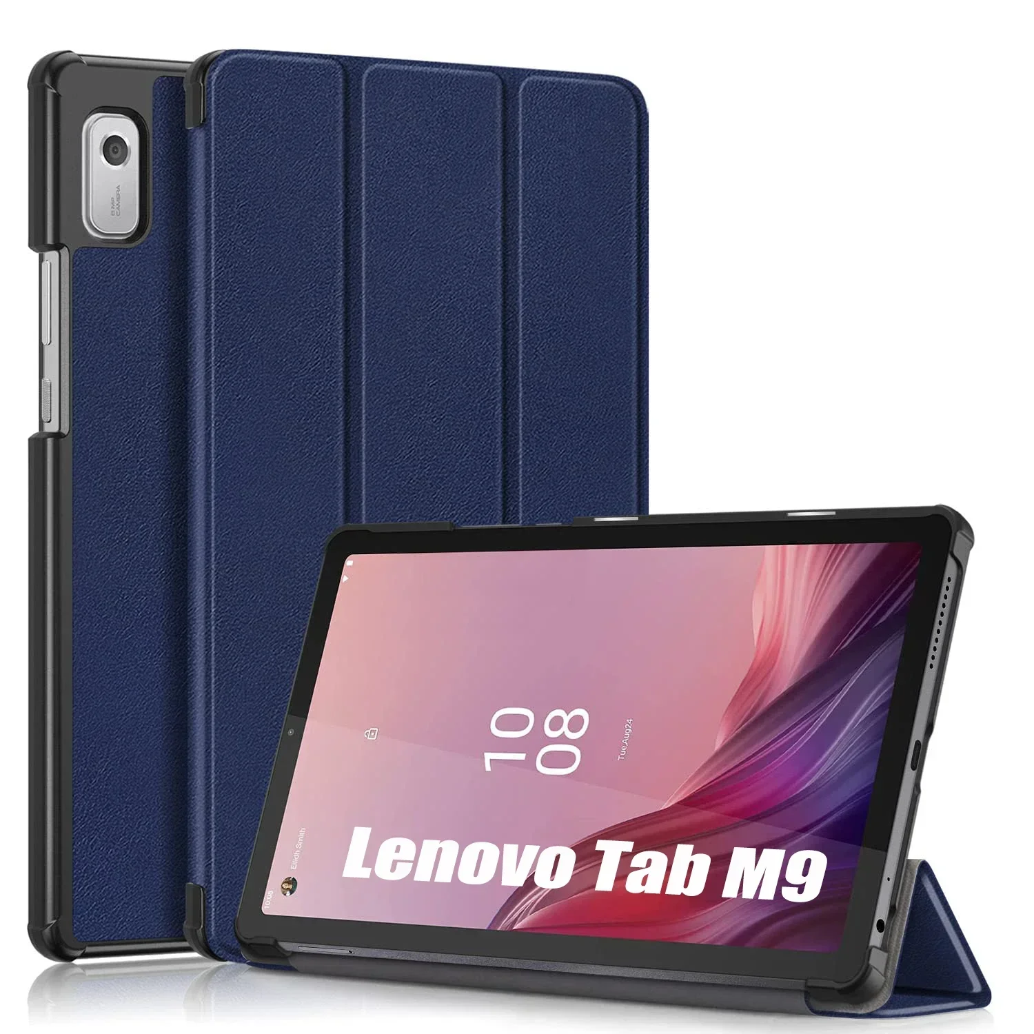 For Lenovo Tab M9 TB-310FU  CaseTri-Folding Stand Magnetic Flip PU Leather Protective for Lenovo Tab M9 9 inch Tablet Cover