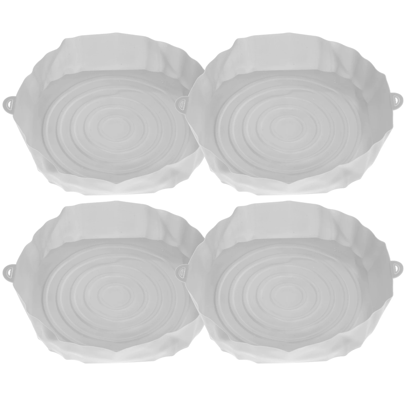 

4pcs Silicone Air Fryer Liner Non-Stick Reusable Baking Mats Dishwasher Safe Grill Liners For Air Fryer Basket Household Use