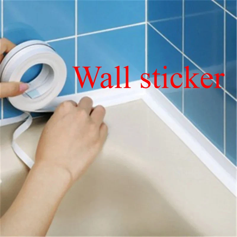 

Self-Adhesive Wall Panels Sealant Tape - Waterproof PVC Edge Protector for Bathroom Wall Art, Kitchen Sink Decor