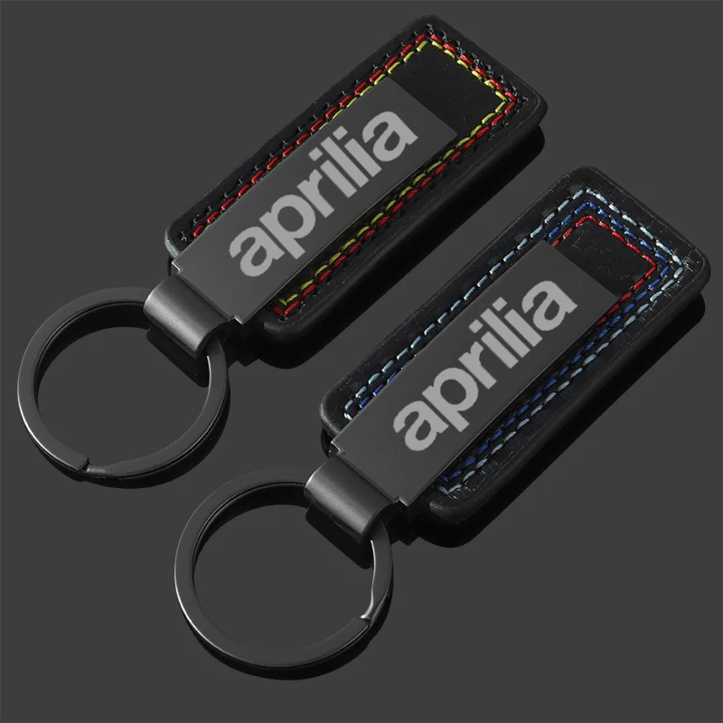 Car Keychain Keyring Logo Key Chains Buckle Gift for Aprilia RSV4 RSV1000/R Dorsoduro 750 Caponord 1200 Shiver Tuono Accessories