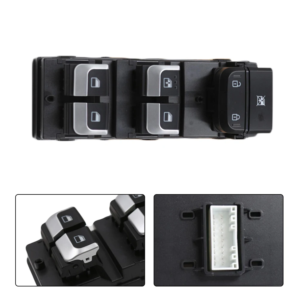 

Front Left Door Glass Lift Control Main Switch Button FOR RIO 2017 For RIO 4 93571H0100CA 93571H0100 Glass Lift Switch