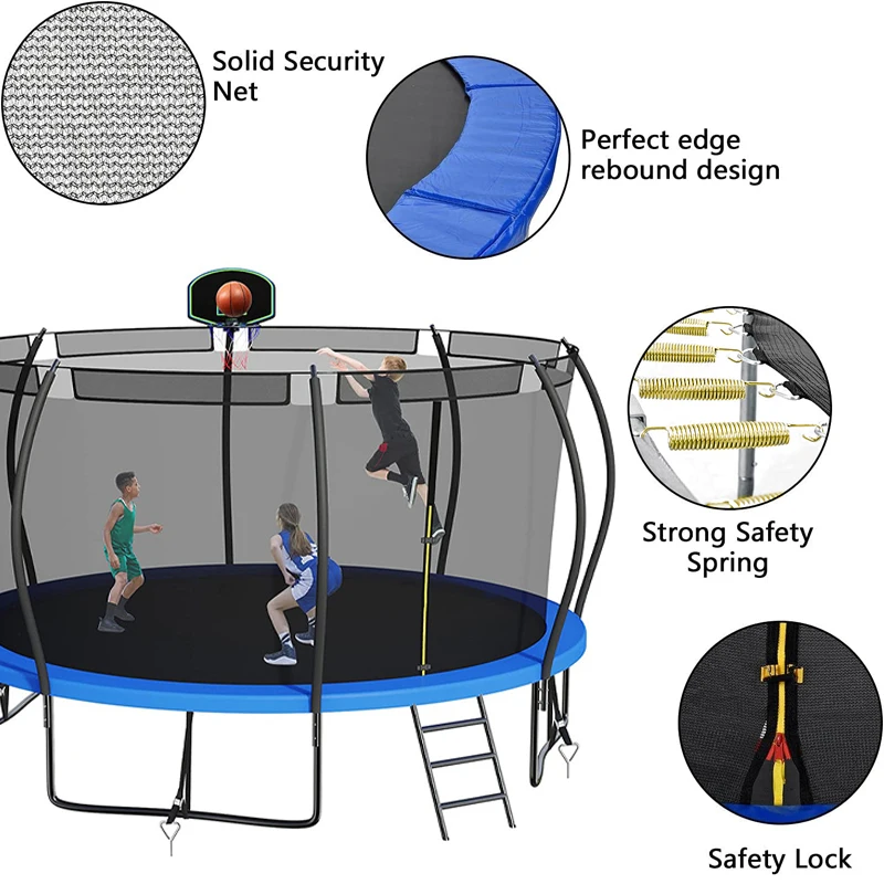 Trampoline outdoor household adult children bouncy bed with protective net jumping bed water trampoline