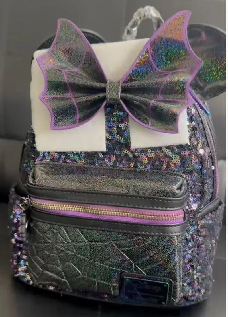 

Disney Anime Cartoon Mini Backpack 3d Sequin Mickey Mouse Double Shoulder Bags Cute Backpack Bag Outdoor Leisure Bag Girl Gift