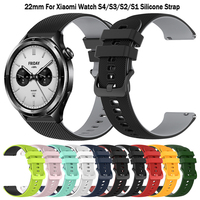 22mm Silicone Strap For Xiaomi Watch S4 Sport S3 color 2 Mi Watch Soft Bracelet Xiaomi Watch S1 Active/S2 42mm 46mm Belt Bands