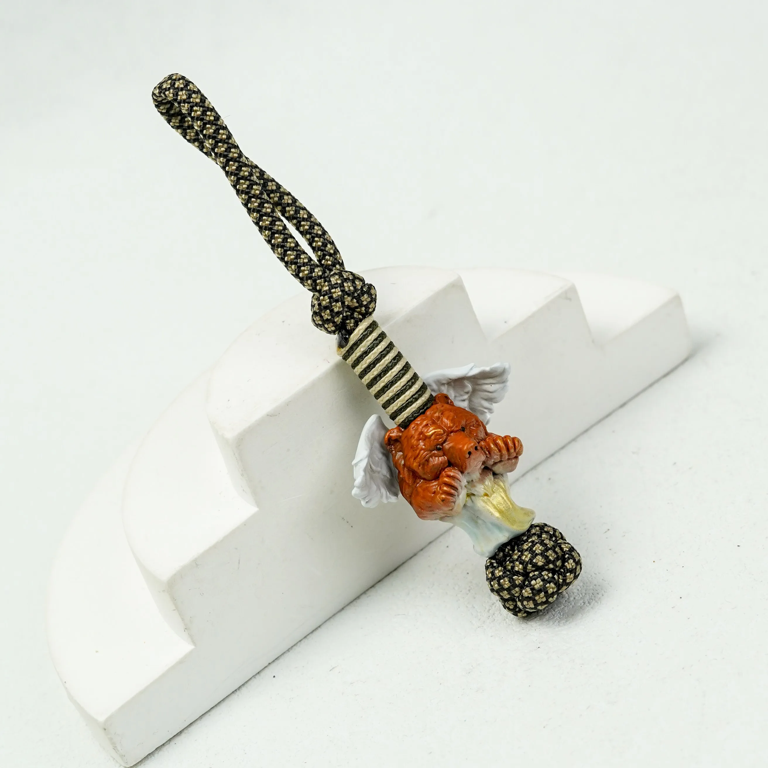 1 قطعة الدب التصميم الأصلي يدخل حلم سكين حبة سكين قلادة حقيبة المفاتيح مفتاح السيارة قلادة المحمولة حساسة ملحق لحقيبة #3