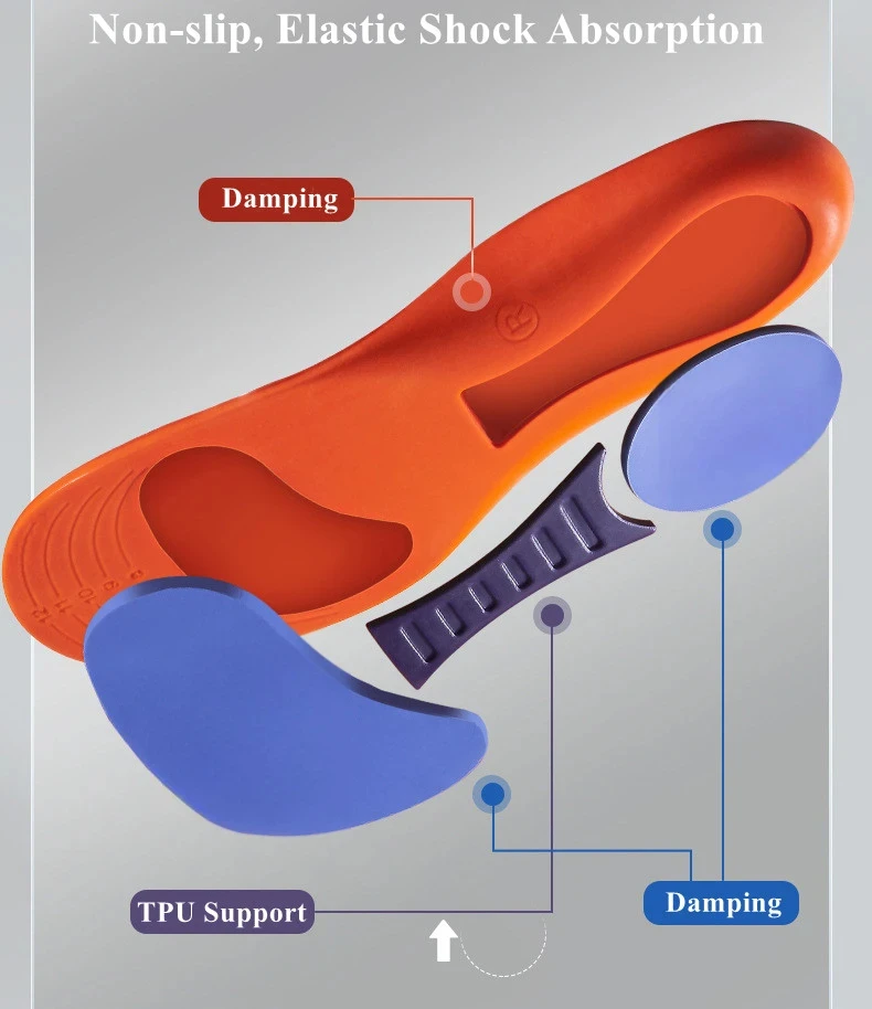 Solette Scarpe Uomo E Donna – Memory Foam, Antiscivolo, Traspiranti, Ammortizzanti, Taglia 37 EU, Adatte A Scarpe Sportive E Da Lavoro - 2