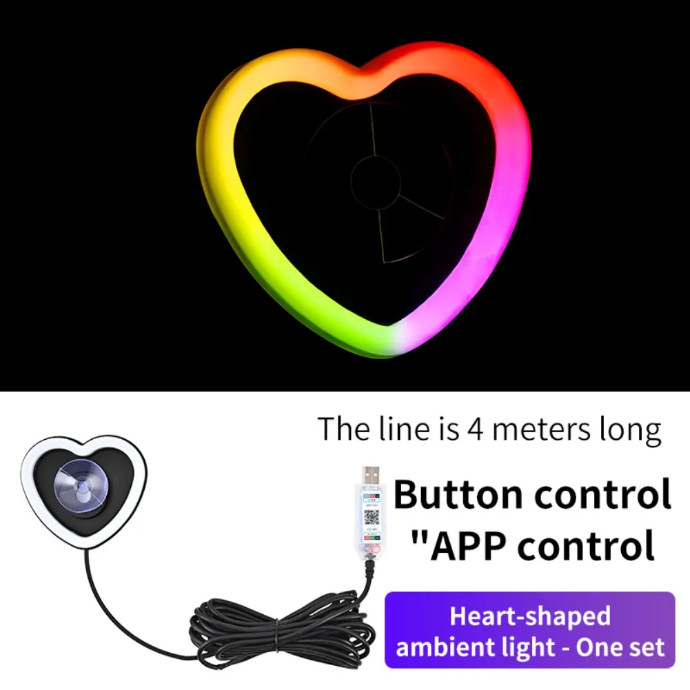 

Car Ambiance Lighting Car LED Light APP Control Light 256 Color Modes Compact Size Customizable Ambiance Sound Activated