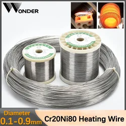 Nichrome Wire Cr20Ni80 Heating Wire Resistance Wire Alloy Heating Yarn Mentos Diameter 0.1-0.9mm