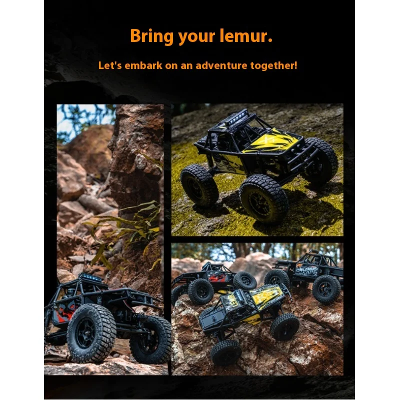 LMR24 1:24 مقياس 4WD زاحف عزم دوران عالي - متسابق الروك الواقعي مع محاور منفذ ومقياس تفصيل نموذج طبق الأصل Pro RTR لعيد الميلاد