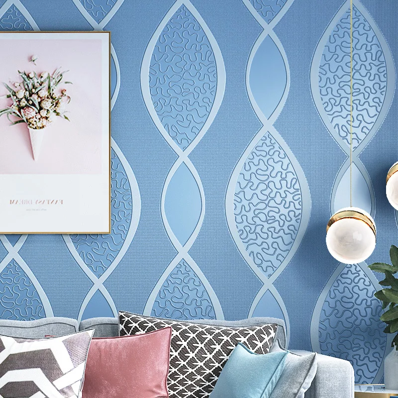 Water Ripple Wallpaper for Bedroom Living Room TV Background Wall Simple Non-woven Wallpaper Home Decoartion Обои Papel Tapiz