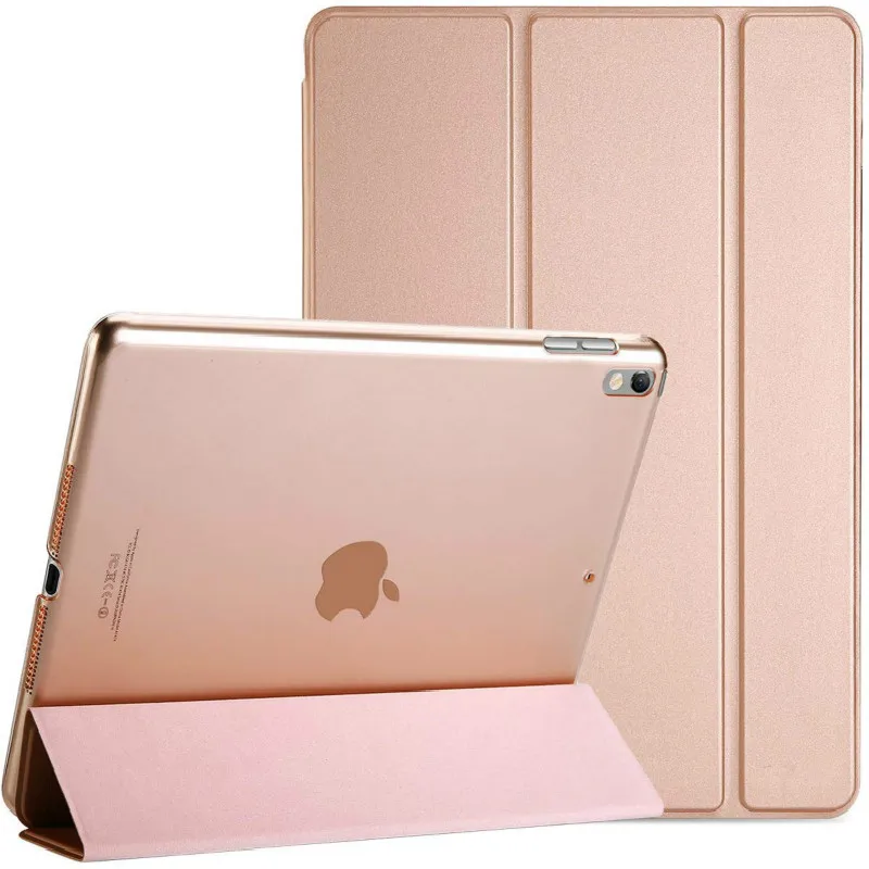 Case For iPad Pro 10.5 2017 Release Model A1701 A1709 Cover Ultra Slim Lightweight Magnetic Smart Translucent Frosted Back Shell