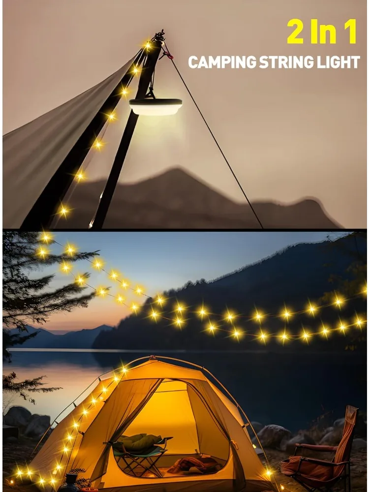 Camping lights led lights with outdoor tent camp atmosphere ceiling lights Rechargeable endurance measuring tape lights