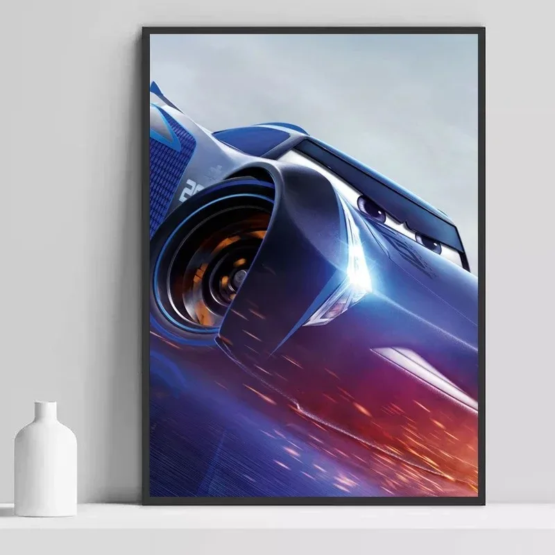 Catoon Cars Lightning McQueen Anime Poster Disney Cars Love Canvas Painting Abstract Prints Wall Art Pictures Home Decor