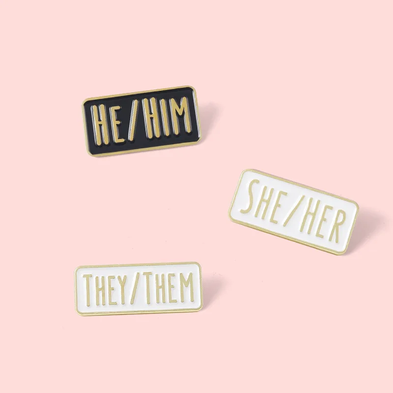 Simple Creative Letter Alloy Enamel Brooches Gift Badge Pin Accessories for DIY Bags Clothes Hat Scarf T-shirt Jeans Decoration