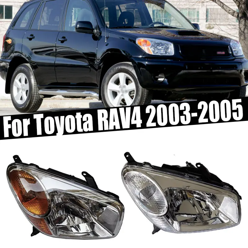

Для Toyota RAV4 2003 2004 2005, американская версия, передний бампер автомобиля, фара дальнего света, сигнальная лампа, корпус головного света без лампы