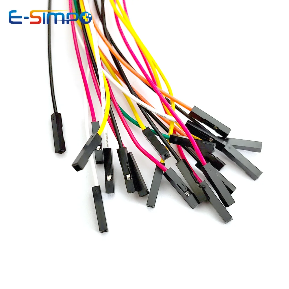 10 قطعة HY2.0 إلى دوبونت خط سلك إلكتروني-2P/3P/4P/5P/6 دبوس إلى 2.54 مللي متر دوبونت ذكر/أنثى سلك موصل كابل ملون