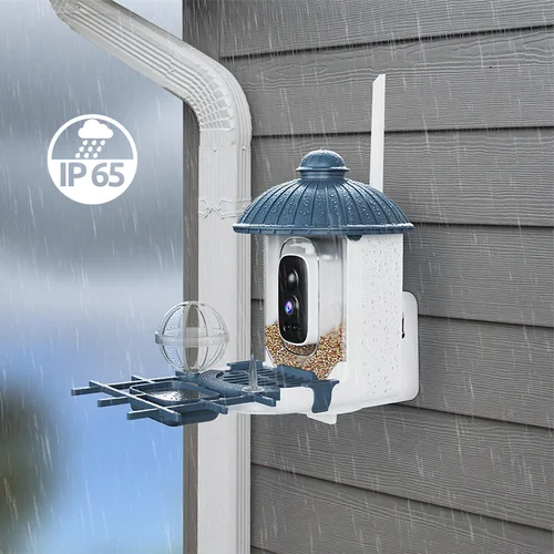 Imagen 2 del producto Cámara alimentadora de pájaros HD de 4MP, movimiento AI con energía Solar, observación de aves, cámara inalámbrica WiFi, Monitor de vida silvestre, visión nocturna, resistente al agua