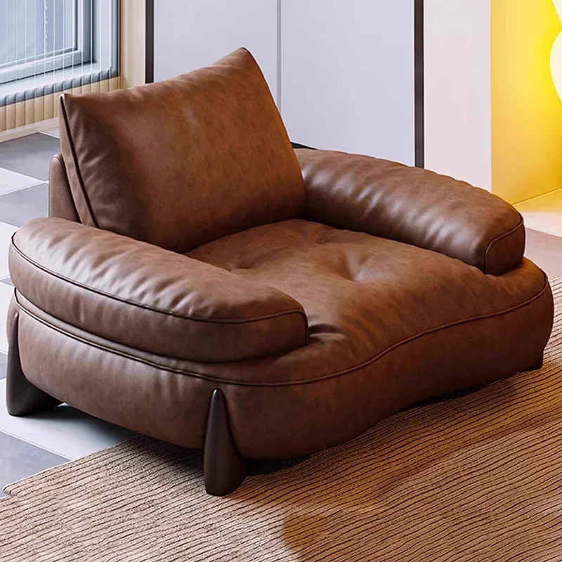 

Italian Luxury Living Room Sofas Salon Designer Relaxing Modern Lazy Single Sofa Lounge Office Nordic Furniture Room Decor