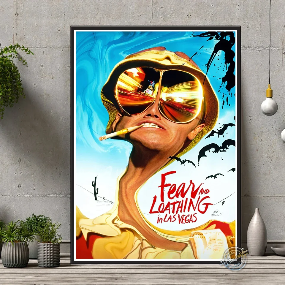 Fear and Loathing Movie Poster Wall Art Canvas Painting  Picture Decoration For Living Room Wall Stickers Gift