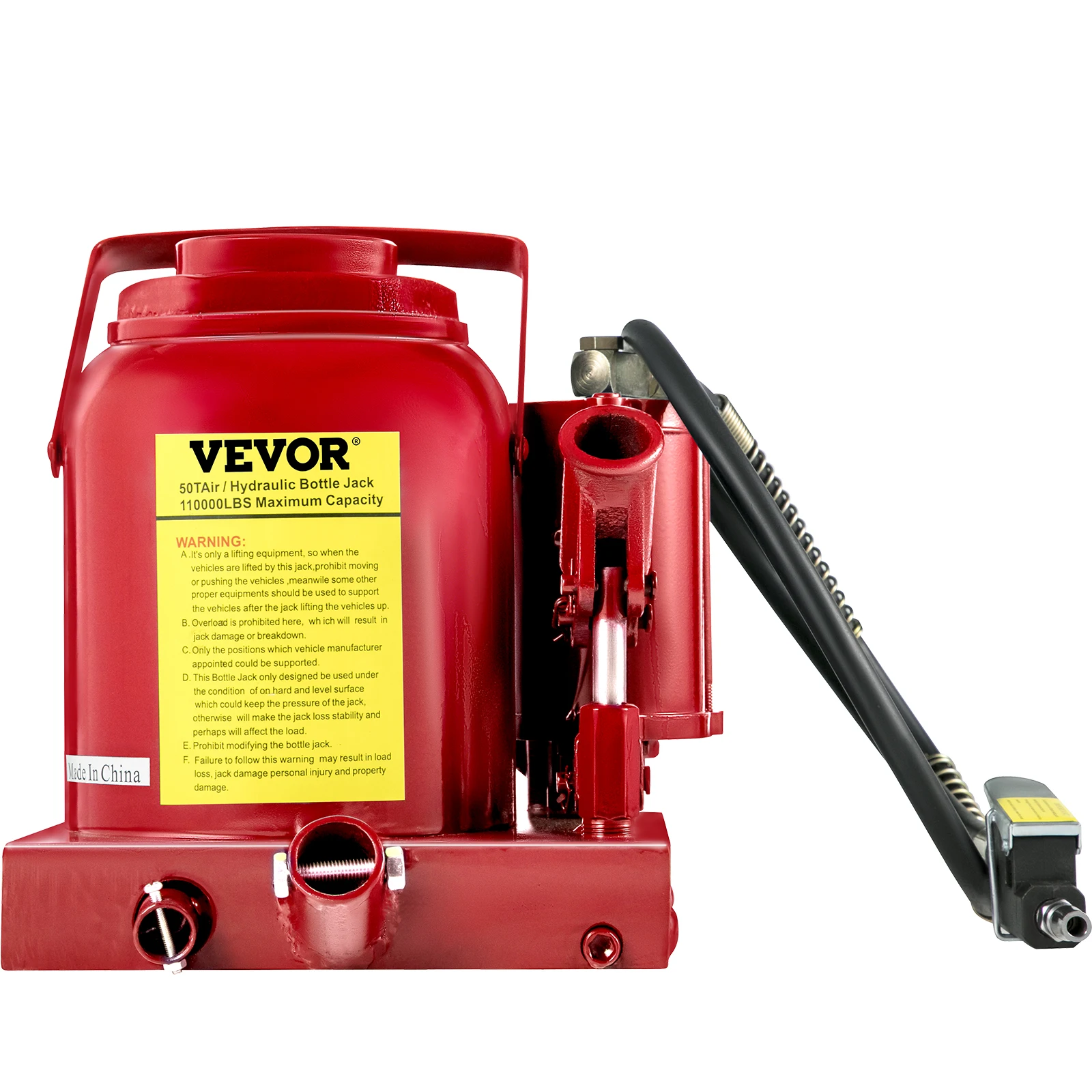 VEVOR 50 Ton Bottle Jack 110231lbs Air Jack Rugged Steel Construction Heavy Duty for Auto Truck RV Repair Lift Tools