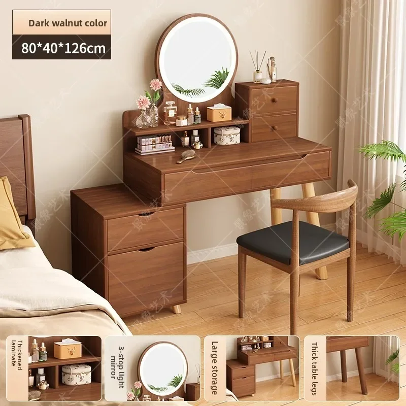 Factory Light Luxury Dresser, Bedroom Makeup Table, Simple Small Apartment Makeup Storage Desk, Integrated Makeup Table