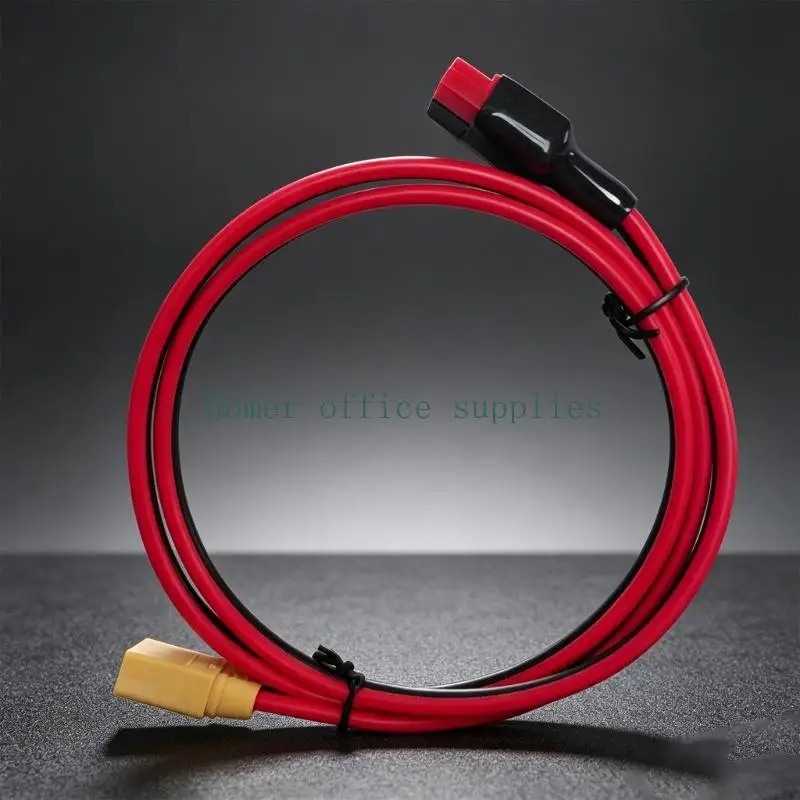 K43B XT90 Female to 45A Wire 1M PVC Insulated Cable for Daily Cable Placement, Battery Charging Work, and Power Transfer Flow in