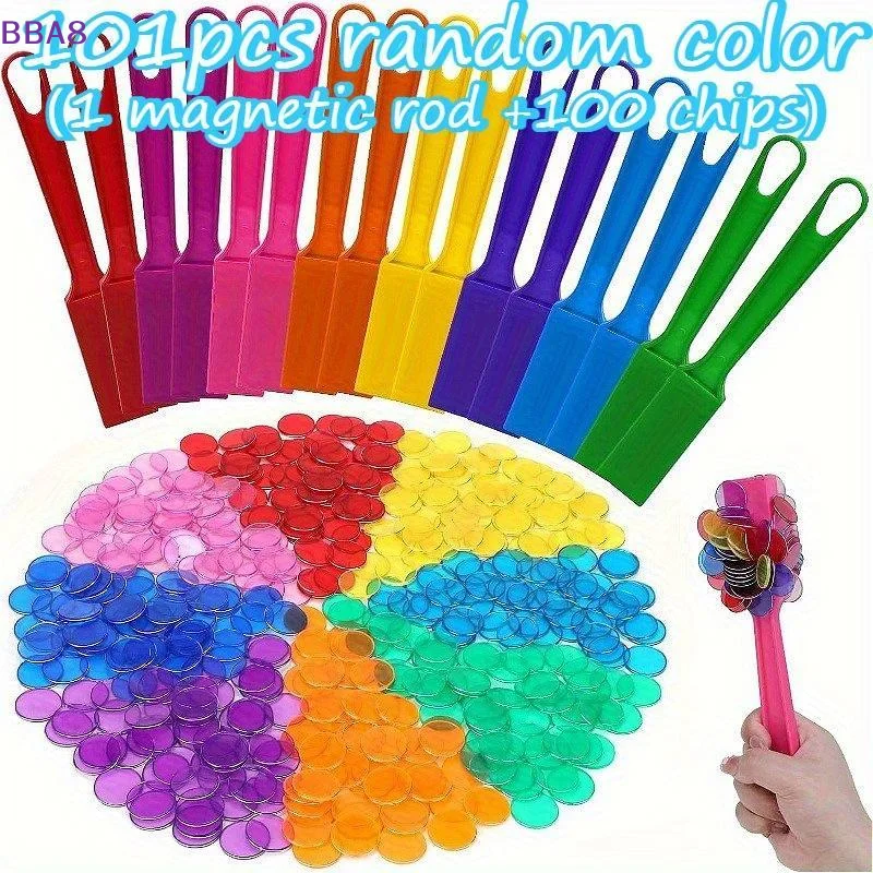 [bba]-conjunto-de-101-pecas-de-varinhas-magneticas-coloridas-aleatorias-com-100-pecas-para-aprendizado-de-matematica-para-criancas-jogos-educacionais-para-pre-escola-e-familia-[bba]