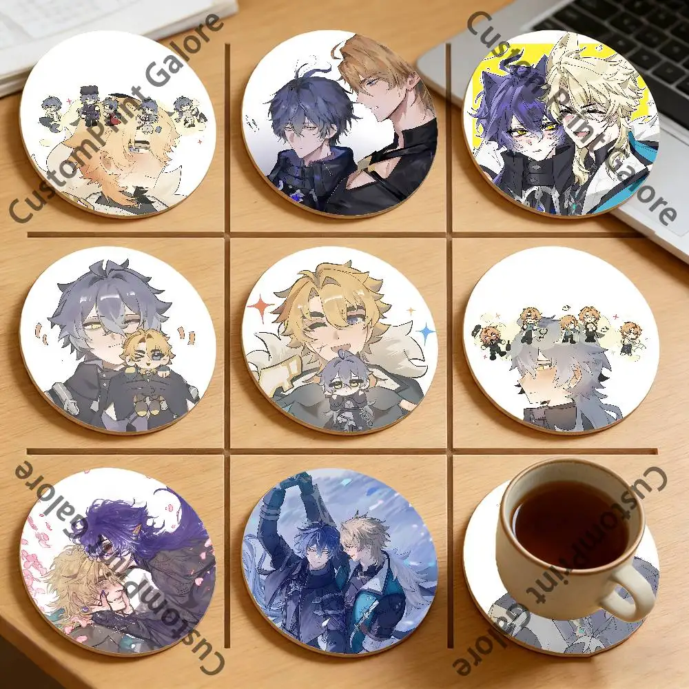 

Varka Flins Varflins Heat-Resistant Pine Coasters Lightweight Sturdy for All Drinkware Easy to Clean