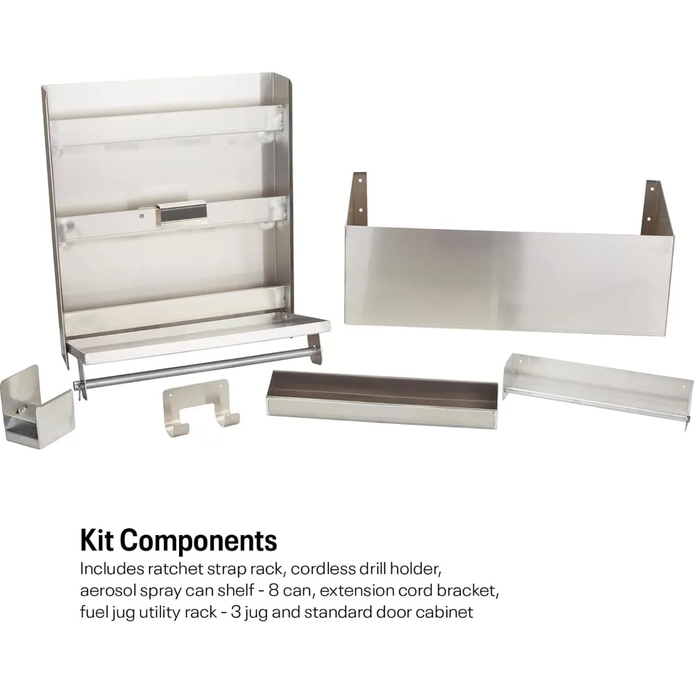 

Aluminum Trailer and Garage Organizer Kit | Complete Storage Solution for Race Car Trailers