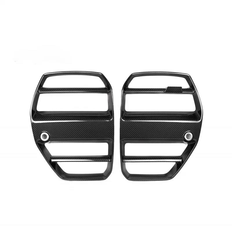

High Glossy Car Grille Dry Carbon St Design Grille For G80 M3 G82 M4 Front Bumper Grille Center Frame Air Intake Grill
