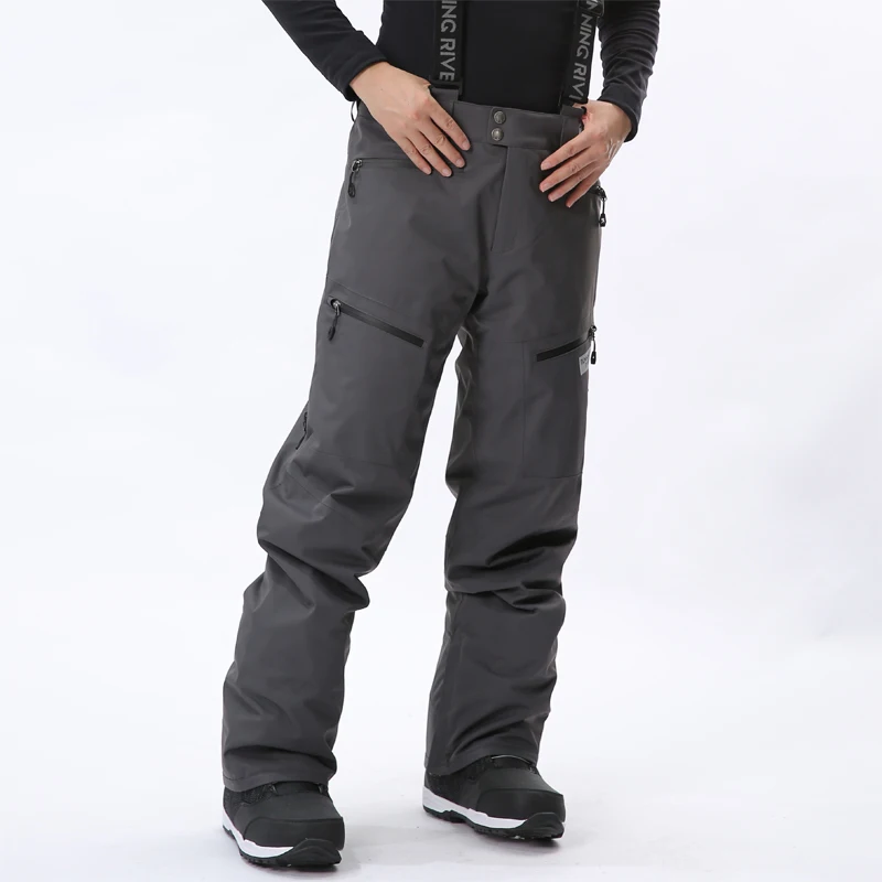 RUNNING RIVER Brand Winter Men Ski high-rise Waterproof Windproof Warm Snow Man salopettes Outdoor Sports Pants2506