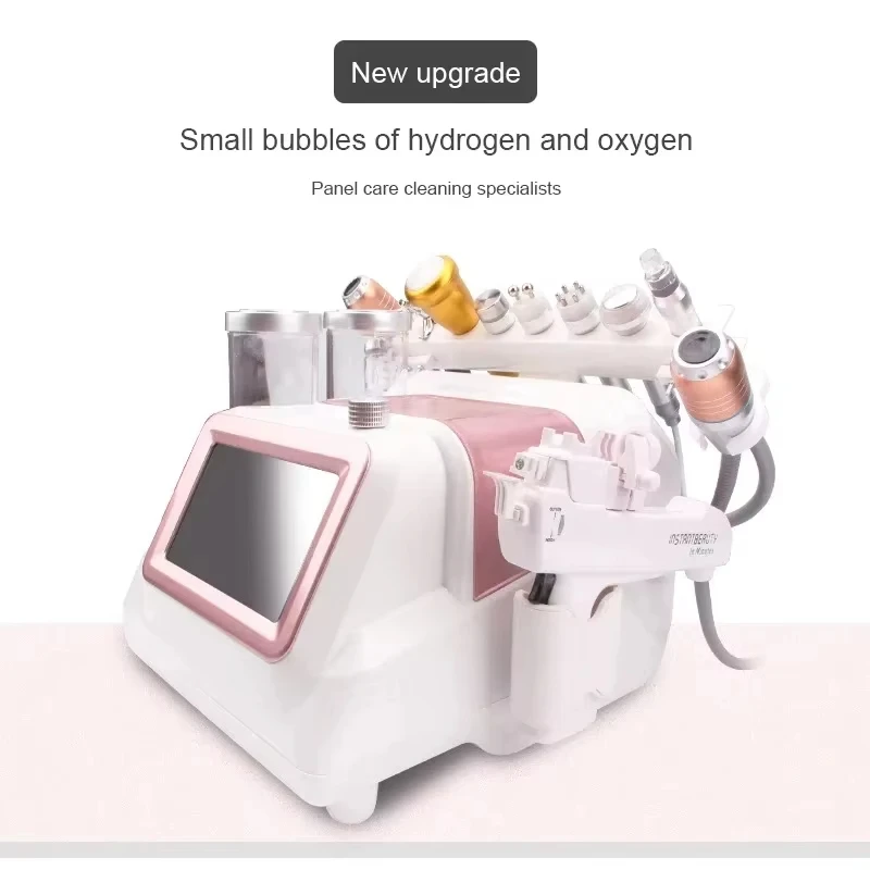 

2025 12 in 1 Hydrogen Oxygen Bubble Instrument Clean Hydroxide Dermabrasion Machine Line Engraved Water Light Instrument 11