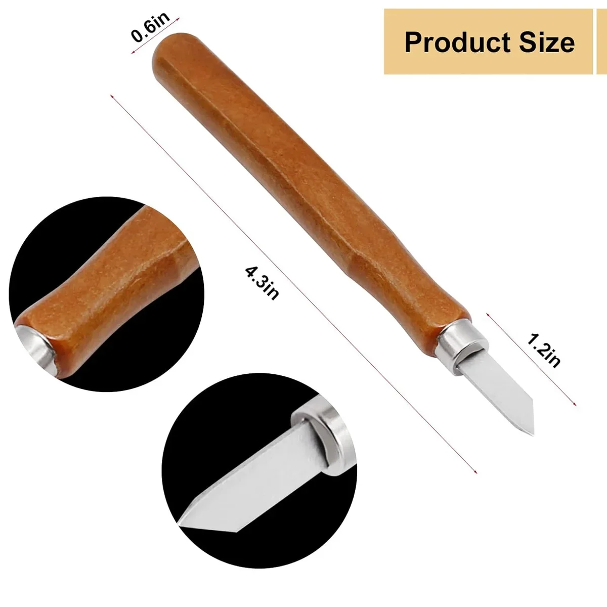 12pcs/set Wood Handle Wood Carving Chisel Scalpel Tools Set Cutter Wood Carving Knife Set Hand Tool Kit