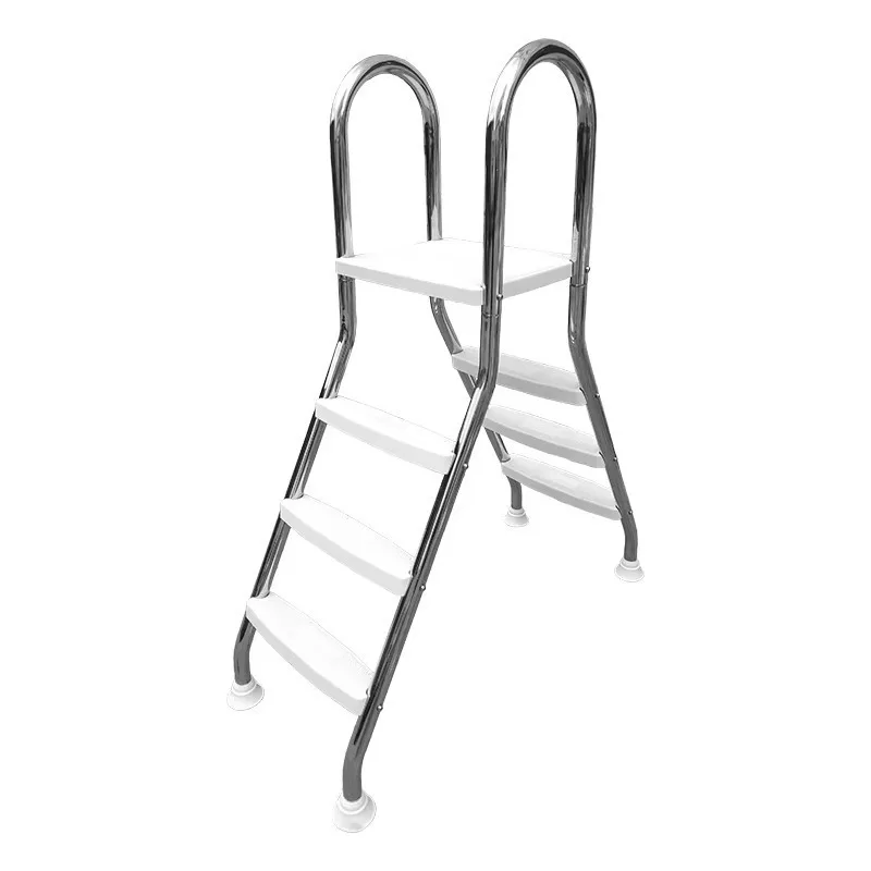 

Double-Sided Corrosion-Resistant Stainless Steel Pool Ladder With Handrail Easy Installation Complete Accessories