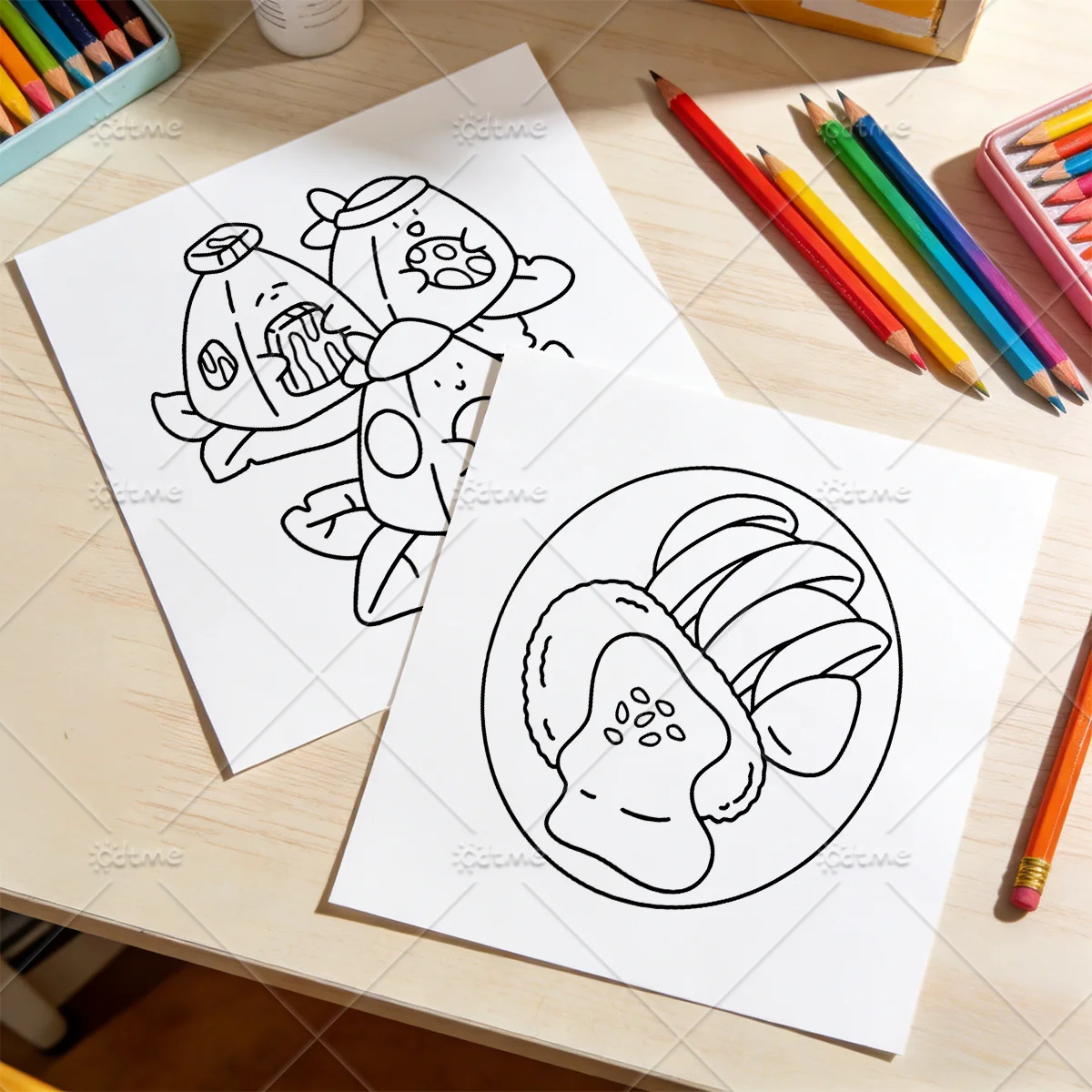 Libro de Colorear con Patrones - Food And Snacks Coloring Book Bold And Easy reseña y precio
