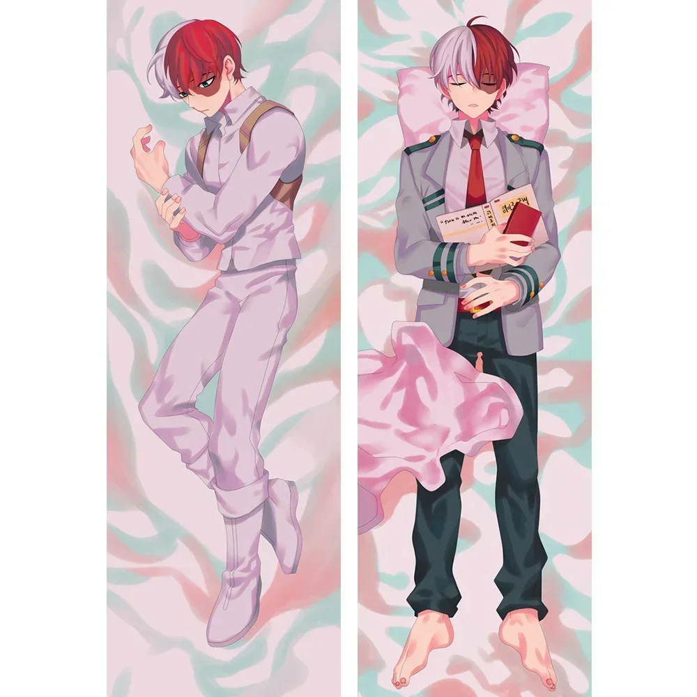 

Todoroki Shoto My Hero Academia Anime Pillow Case Dakimakura Waifu Body Decorative Pillowcase Boku No Hero Bakugou Cushion