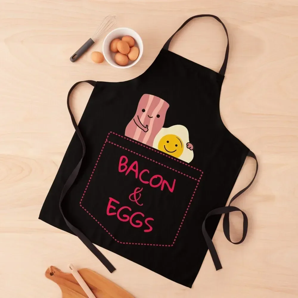 

I really love bacon and eggs! Apron Hairdressing Things For The Kitchen Chef Uniform Women Chef Accessories Apron