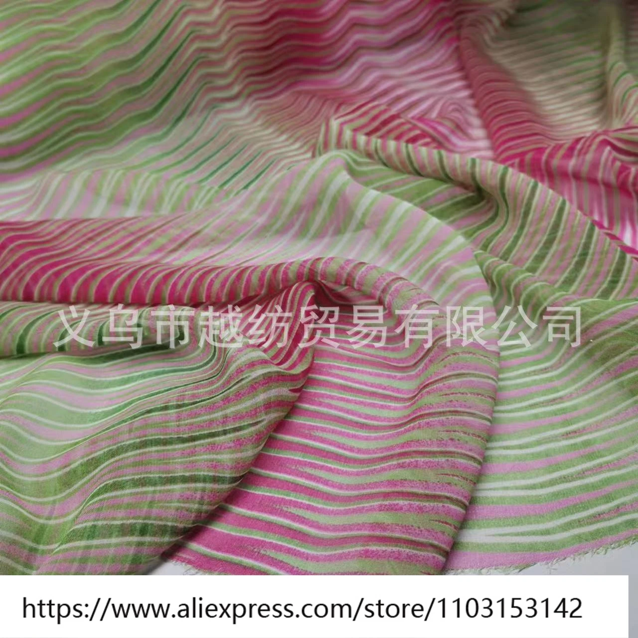 Zomer licht en licht transparant zijde Qiao Qi stof smalle mode