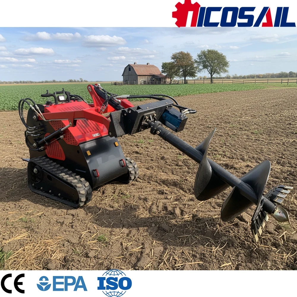 

Custom 380E Mini Skid Steer Loader Euro 5 CE Compact Powerful Loader for Farm and Construction Work