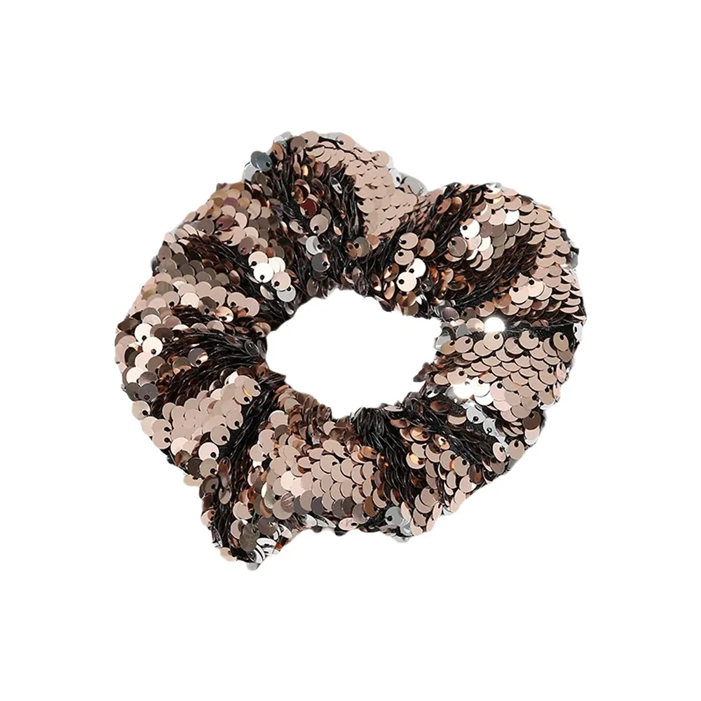 Kolorowe cekiny gumki do włosów damskie akcesoria do włosów Scrunchies elastyczna gumka do włosów muszki kucyk Holder opaska do włosów — zdjęcie 2
