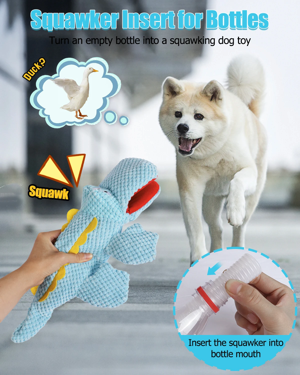 SCGK Dog toys giocattoli da masticare Interactive Cartoon Animal peluche a forma di alligatore giocattolo sonoro per cani rosicchiare digrignare i denti forniture per l'allenamento