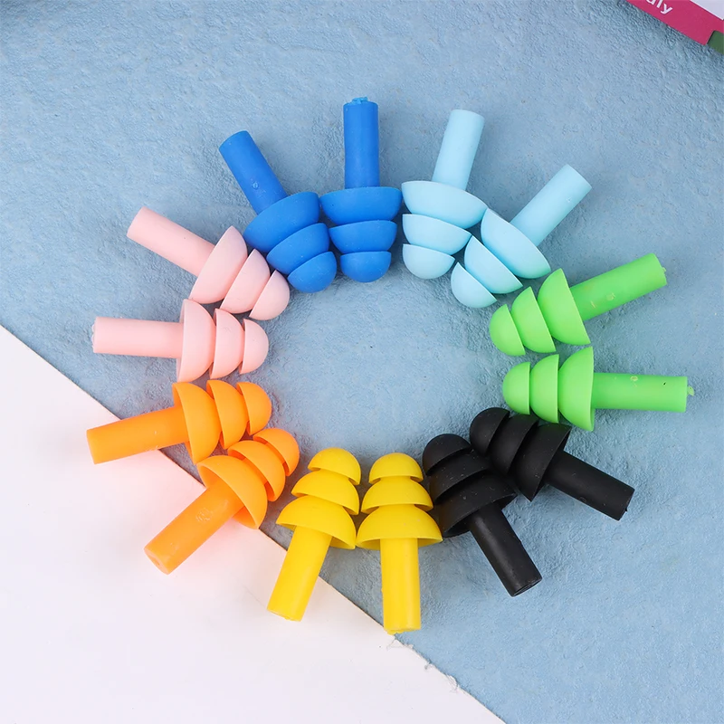 5Pairs/Box Comfort Earplugs Noise Reduction Silicone Soft Ear Plugs Swimming Silicone Earplugs Protective Sleeping Ear Plugs